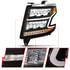 Anzo 111478 Headlight Assembly LED Crystal Headlight; w/Plank Style; Black Clear w/Sequential Amber; Pair;