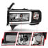 111554 by ANZO - LED Crystal Headlight; w/Light Bar; Black Housing; Pair;