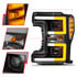 111577 by ANZO - LED Projector Headlight; Clear Lens; Black Housing; w/Light Bar Switchback; Pair;