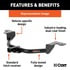 11683 by CURT MANUFACTURING - Class 1 Trailer Hitch; 1-1/4in. Receiver; Select Toyota Camry