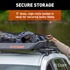 18123 by CURT MANUFACTURING - 44" x 35" Black Steel Roof Rack Cargo Carrier