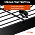 18123 by CURT MANUFACTURING - 44" x 35" Black Steel Roof Rack Cargo Carrier