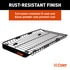 18123 by CURT MANUFACTURING - 44" x 35" Black Steel Roof Rack Cargo Carrier