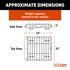 18123 by CURT MANUFACTURING - 44" x 35" Black Steel Roof Rack Cargo Carrier