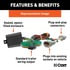56539 by CURT MANUFACTURING - Custom Wiring Harness, 4-Way Flat Output, Select Lincoln Nautilus