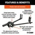 17499 by CURT MANUFACTURING - TruTrack 4P Weight Distribution Hitch with 4x Sway Control; 5-8K