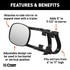 CURT Manufacturing 20002 Towing Mirror Extended View Tow Mirror
