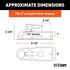 25131 by CURT MANUFACTURING - 1-7/8in. Straight-Tongue Coupler with Posi-Lock (3in. Channel; 2;000 lbs; Zinc)