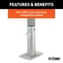 CURT Manufacturing 28274 Trailer Jack Foot Pin-On Jack Foot (Fits 2in. Tube; 2;000 lbs; 8-1/2in. Height)