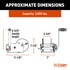 29538 by CURT MANUFACTURING - Hand-Crank 2-Speed Win.; 3;800 lbs; 15.8:1 Low Gear Ratio; 9.6in. Handle