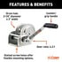 29610 by CURT MANUFACTURING - Hand-Crank Brake Win.; 1;000 lbs; 4.2:1 Gear Ratio; 7in. Handle