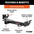 CURT Manufacturing 31374 Trailer Hitch 2in. Front Receiver Hitch; Select Dodge; Ram 1500