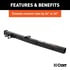 45048 by CURT MANUFACTURING - Receiver Tube Adapter (2-1/2in. to 2in. Shank; 4;500 lbs. GTW; 34in. Length)