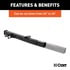 45048 by CURT MANUFACTURING - Receiver Tube Adapter (2-1/2in. to 2in. Shank; 4;500 lbs. GTW; 34in. Length)