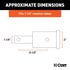 45785 by CURT MANUFACTURING - Receiver Tube Adapter (1-1/4in. to 2in. Shank; Not for Towing Use; 6-1/4in. Leng