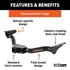CURT Manufacturing 13382 Trailer Hitch Class 3 Trailer Hitch; 2in. Receiver; Select Subaru Crosstrek