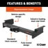 CURT Manufacturing 15409 Trailer Hitch Xtra Duty Class 5 Trailer Hitch; 2in. Receiver; Select Dodge; Ram 1500; 2500; 35