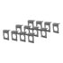 57205 by CURT MANUFACTURING - Connector Mounting Brackets for 7-Way RV Blade (Black; 12-Pack)