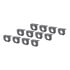 57207 by CURT MANUFACTURING - Connector Mounting Brackets for 4-Way/6-Way Round (12-Pack)