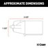 58140 by CURT MANUFACTURING - 7-Way RV Blade Connector Plug (Trailer Side; Black Plastic)