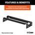 61052 by CURT MANUFACTURING - Over-Bed Folding Ball Gooseneck Hitch