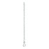 80020 by CURT MANUFACTURING - 27in. Safety Chain with 1 S-Hook (2;000 lbs; Clear Zinc)