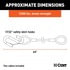 80176 by CURT MANUFACTURING - 44in. Safety Cables with 2 Snap Hooks (7;500 lbs; Vinyl-Coated; 2-Pack)