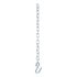 80300 by CURT MANUFACTURING - 27in. Safety Chain with 1 S-Hook (7;000 lbs; Clear Zinc)