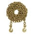 CURT Manufacturing 80307 Trailer Hitch Safety Chain 20ft. Transport Binder Safety Chain with 2 Clevis Hooks (18;800 lbs;