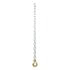 80314 by CURT MANUFACTURING - 35in. Safety Chain with 1 Clevis Hook (11;700 lbs; Clear Zinc)