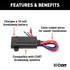 52025 by CURT MANUFACTURING - Breakaway Battery Charger