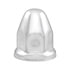 10006P by UNITED PACIFIC - Wheel Lug Nut Cover Set - 1.5" x 2.25", Chrome, Steel, Bullet, with Flange