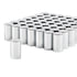 10013CB by UNITED PACIFIC - Wheel Lug Nut Cover Set - 33mm X 3-1/2" Chrome, Plastic, Cylinder, Thread-On