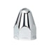 10045CB by UNITED PACIFIC - Wheel Lug Nut Cover Set - 1-1/2" x 2-3/4" Chrome, Plastic, Pointed Bullet, Push-On