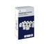 10061 by UNITED PACIFIC - Wheel Lug Nut Cover Set - 1.5" x 2 3/4", Chrome, Plastic, Bullet, with Flange, Push-On Style