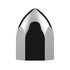 10063P by UNITED PACIFIC - Bullet Wheel Lug Nut Cover - Plastic, Chrome, 11/16 in. x 1 15/16 in., Push-On