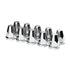 10064 by UNITED PACIFIC - Wheel Lug Nut Cover Set - Chrome, Plastic