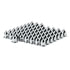 10075CB by UNITED PACIFIC - Wheel Lug Nut Cover - 33mm X 2-3/8" Bullet Design, Chrome, with Flange, Plastic, Push-On