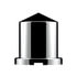 10091 by UNITED PACIFIC - Wheel Lug Nut Cover - 1 1/8" x 1 7/8", Chrome, Plastic, Pointed, Push-On Style