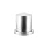 10093 by UNITED PACIFIC - Wheel Lug Nut Cover - 30mm x 1 7/8", Chrome, Plastic, Pointed, Push-On