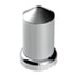 10117CB by UNITED PACIFIC - Wheel Lug Nut Cover Set - 33mm x 3-3/16" Chrome, Plastic, Pointed With Flange, Push-On