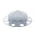 10125 by UNITED PACIFIC - Axle Hub Cover - Front, Chrome, Pointed, with 1.5" Nut Cover, Aluminum Wheel