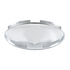 10146 by UNITED PACIFIC - Axle Hub Cap - Front, 4 Even Notched, Chrome, Pointed, 7/16" Lip