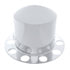 10211 by UNITED PACIFIC - Axle Hub Cover - Chrome, Dome, 10 Holes for 1-1/2" Lug Nuts, for Rear Aluminum Wheel