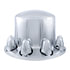 10256 by UNITED PACIFIC - Axle Hub Cover - Axle Cover, Rear, Chrome, Dome, with 1- 1/2" Nut Cover, Push-On