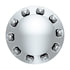 10256 by UNITED PACIFIC - Axle Hub Cover - Axle Cover, Rear, Chrome, Dome, with 1- 1/2" Nut Cover, Push-On