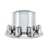 10263 by UNITED PACIFIC - Axle Hub Cover Kit - Axle Cover Set, Rear, 33mm, Chrome, for International