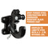 10044 by BUYERS PRODUCTS - Trailer Hitch Pintle Hook - 30 Ton Capacity, Powder-Coat, Forged Steel, Black