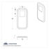 21731B by UNITED PACIFIC - Transmission Shift Lever Plate Base Cover - Bulk, Stainless Steel, for Peterbilt Extended Hood