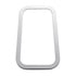 21741B by UNITED PACIFIC - Window Trim - Stainless Steel, Rectangular with Rounded Corners, fits Peterbilt